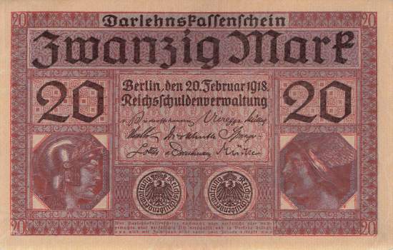 20 Mark Serie B ro 55 1918